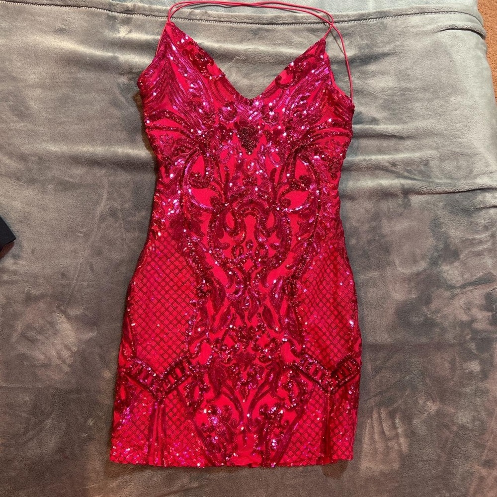 Windsor Pink Sequins Bodycon